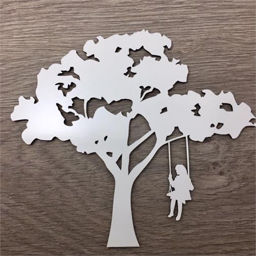 Country Tree with swing girl