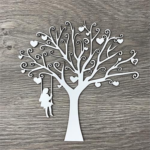 Decorative Tree with girl on a swing