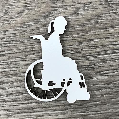 Girl in wheelchair