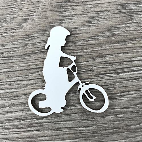 Girl on bike