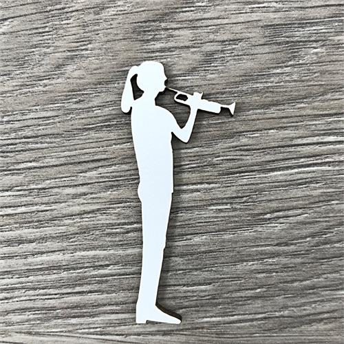 Girl playing trumpet