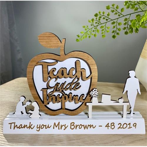 Short hair Teacher Thank you figurine