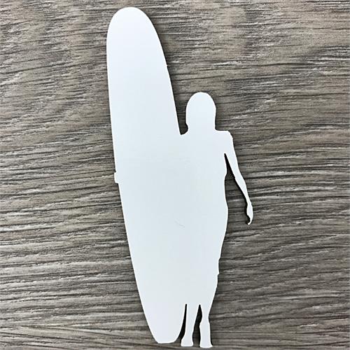 Surfing woman