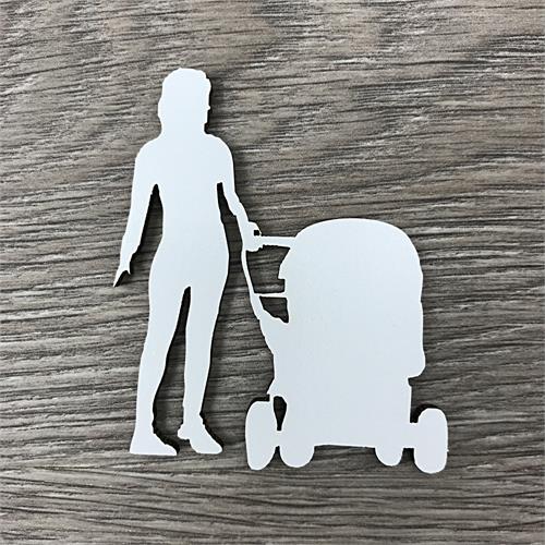 Woman & pram